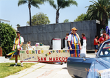 "The Center North County" banner at Pride parade, 1998