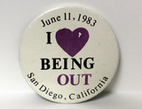 "I love being out," 1983
