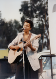 Deidre McCalla onstage at San Diego Pride Festival, 1989