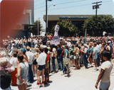 San Diego Pride Parade float reaches turnaround, 1984