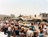 Float with a football shape in Pride Parade, 1984