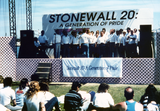 Stage of Long Beach Gay Pride Festival, 1989
