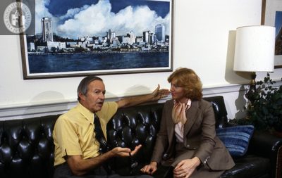 Lionel Van Deerlin in his Washington, D. C. office, 1978