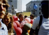 Balloon person at San Francisco Pride Parade, 1982