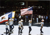 Flag bearers in the San Francisco Pride Parade, 1982