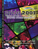 "Official Pride Souvenir Program:  Diversity Creates Community," 2001