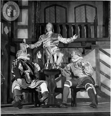 Three Unidentified Actors in Twelfth Night, 1949