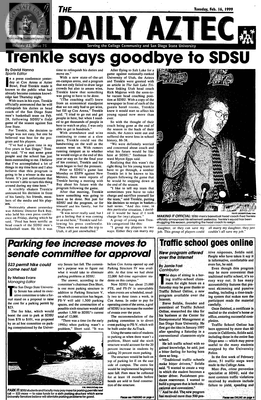 The Daily Aztec: Tuesday 02/16/1999