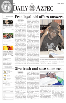 The Daily Aztec: Wednesday 09/17/2008