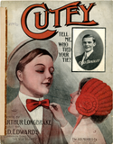 Cutey tell me who tied your tie? 1909