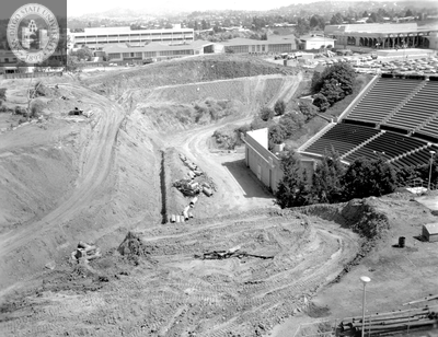 Malcolm A. Love Library construction, 1968