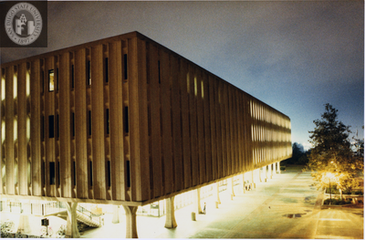 Malcolm A. Love Library at dusk, 1971